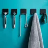 Hooks Punch Free Razor Rack Halter Aufbewahrung Haken Badezimmer Wand Rasierhall Rasierer Regal Organizer Accessoires