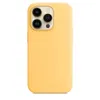 Breng aan op de iPhone 14 Pro Pure Liquid Silicone Magnetic Cell Phone Case Gaafe Silicone Protective Cover