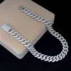 Hiphop Jewelry S925 Big Gold Heavy Mensanite Miami Chain Link Cuban Link