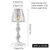 Candle Holders Fashion Glass Stand Household Desktop Decorative Candlestick Pillar Modeling