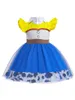 Vestidos de menina Princesa Tulle Dress Halloween Fanche Fantaspume roupas de verão para bebês meninas de criança 6 meses para tamanho