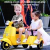 Passeggini# auto elettrica per bambini motociclisti elettrici a 3 ruote su veicoli a batteria a batteria a doppio giro per bambini cavalcate su giocattoli T240509