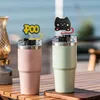 Other Home Decor Cartoon Text St Er For Cups 30 40 Oz Water Bottles Tip Ers Reusable Drinking Tips Compatible With 6-8Mm Sts Drop Deli Ota9Y