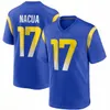 Puka Nacua 10 Cooper Kupp Jersey de futebol Matthew Stafford Aaron Donald Tyler Higbee Kyren Williams Tre'Davious White Jimmy Garoppolo Jared Verse Blake Corum Karty