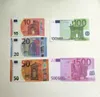 100% storlek Fake Money Movie Pench Money Banknote Party 10 20 50 100 200 US Dollar Euro Pound Engelska sedlar Realistiska leksaksfolk Kopiera valuta Faux-Billets