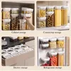 Storage Bottles Clear Food Containers Stackable Kitchen Sealed Jar Organizer With Lids Refrigerator Noodle Box Tank