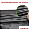 Trash Bags 50Pcs Big Garbage Disposable Black Heavy Duty Liners Strong Thick Rubbish Bin Outdoor Drop Delivery Home Garden Housekee Dhruc