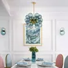Nordic Glass Bubble Decke Chandelie für Schlafzimmer Wohnzimmer Center Tisch Küche Anhänger Lichter Hausdekoration Lusters Leuchte Leuchten