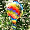 Decorative Figurines 4Pcs 8 Inch Sublimation Wind Spinner Blank Blanks Air Balloon Shape Ornament For Yard Garden Decoration