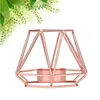 Titulares de vela fortes Hollow Hollow Holder Candlestick Scent Lantern for Party Home Table Decoration (tamanho pequeno dourado)