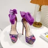 Summer Sandals Floral Print Women Fashion Lace-Up High Heels 16CM Waterproof Platform Sexy Club Party ShoesSandals sa Shoes