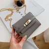 Mini petit sac Nouveau portefeuille à la mode de la mode Sac de chaîne simple épaule simple Verrouillez zéro portefeuille