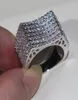 Vecalon Handmade 158pcs TopazシミュレーションダイヤモンドCZ女性結婚指輪10kt女性用ホワイトゴールド充填婚約リングSZ 5114413466
