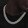 Bon prix de haute qualité vvs bijoux hip hop mossanite lien cubain Moisanite 925 Collier en argent sterling