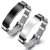 Braccialetti uomini Braccialetti a mano Designer Bracciale in acciaio inossidabile Catena di orologio per Bracciale a croce Mens Nero