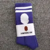 Calzini all'ingrosso Donne maschile calze in cotone puro 24 colori Sports Sockings Letter Color Tie-Dye Printing