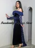 Party Dresses Modest Dubai Navy Blue Evening Long Sleeves Lace Mermaid Wedding Guest For Arab Women Vestido De Fiesta
