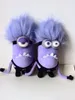 Personaggi di film carini giocattoli peluche Bob Little Purple Man Daemon Peanie Dolls Cuscino Ornamenti natalizi 240511