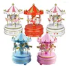 Figurine decorative Ornamento per bambini Toy's Toy Carosel Music Box Decorazione della torta