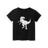 Magliette per ragazzi magliette estate 100% di cotone t-shirt per bambini maglietta di squalo dinosauro a manica corta