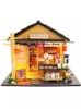 Architektur/DIY House DIY Dollhouse Sushi Restaurant Holzpuppenhaus Kit Herstellung und Montage Zimmermodelle Spielzeug für Kindergeburtstag Geschenke intelligentes Puzzle