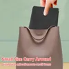 Sacs de rangement 5pcs Pocket Cosmetic Sac Automatique Clôture Small Mini Multifonctional Coin Purse Mignon Pu-cuir portable Pu-cuir