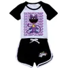 Наборы для одежды Улыбающиеся твари для кошачья одежда детская летняя футболка для мальчиков мальчики с короткими шортами с коротки