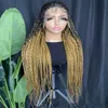 Factory Stunning Braiding Wigs Synthetic 36 Inches Hair Wig Lace Frontal Long For Black Woman Lace Front Wig Braid Perfect for African American Women