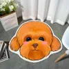 Carpets Fashion S Style 3D Thick Cartoon Dog Head Shape Anti-Slip Pet Print Mats Bathroom Floor Kitchen Rugs