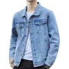 Veste de jean de coton décontracté de printemps mode classique mode slim fit slim jean rétro en manteau masculin de marque masculine 240514