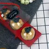 Present Wrap Plastic Moon Cake Box Container Transparent förpackning 10st förpackning Egg Yolk Crisp Pastry Decorative Accessories Baking Par