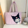 Wholesale 2024 New Handbag Cartoon Cute Down Fabric Kuromi bag bag bage pochacco cut