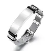 Men Armbanden Handketens Designer Bracelet Mode roestvrijstalen horlogeketen voor heren Cross -armband zilver zwart