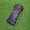 Fashion Golf Club #1 #3 #5 Wood Headcovers Driver Fairway Woods Cover PU Leather Head Covers Rapid Leverans 240425