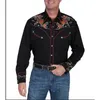 Koszulki sukienki męskiej kaktus dżinsowy retro w stylu zachodnim koszulę w stylu zachodnim na zewnątrz Strt swobodne jesień i zimowe lapy długie shir y240514