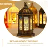 Kerzenhalter 2 PCs Ramadan Lantern Eid -fitr Windlampe Kreative LED Dekorative Innenleichte Desktop