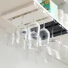 Kök förvaring vinglas rack under skåp bägge stativ cup borttagbar hållare