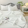 French Style quiltad Summer Comporter Set Elegance Princess Bubble Garn Air Conditioning Quilt Skin Friendly Filt 240514