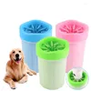 Dog Apparel Pet Cats Cleaner Dogs Foot Clean Cup For Cleaning Tool Plastic Washing Brush Washer Accessories