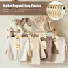 Bed Skirt 16Pcs Baby Closet Dividers Wooden Organizer Exquisite Hanging Separator Reusable Kids Clothes