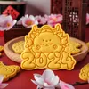 Baking Moulds 2024 Chinese Spring Festival Cartoon Dragon Cookie Mold Year Fondant Pressing Holiday Tool