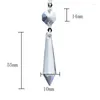 Dekorativa figurer HD 25st Chandelier Crystals Ersättning Crystal U Drop Prisms Icicle 3 "Lång (klar)