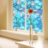 Window Stickers PVC Privacy Decorative Films Orchid Film Stained Glass Home Diy Decoration 45x100cm