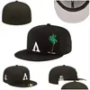 Snapbacks adt fonted czapki designer baseball klasyczny czarny kolor hip -hop Chicago Sport FL Zamknięte design czapki chapau ścieg heart h dhlzw