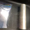 Vensterstickers 120m Holografische transparante stempelsfoliepapierrollen voor laminator warmteoverdracht film laser printerkaart ambacht 21 cm 21 cm