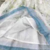 Top Girls Partydress Cat Match Imprimez la jupe de bébé Taille 90-160 cm pour enfants Collier de repeup