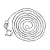 Tennis en gros 925 Collier de chaîne de boîte en argent sterling 1 mm pour filles et enfants 40cm-60 cm bijoux Kolye Colleres Collier D240514