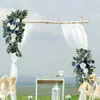 Decorative Flowers 2x Wedding Arch Centerpiece Rustic Decoration Artificial Rose Flower Swag For Table Chair Arbor Holiday