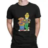 Maglietta da uomo Animazione cartone animato Stampato Stampa maschile Sesame Casual Sesame Street TV 80's Short Short Shirt Abbigliamento stampato