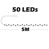 5m LED Light Strip Remote Control 50Leds Corrente de decoração de interiores 5V AA Bateria de acampamento ao ar livre à prova d'água 240514